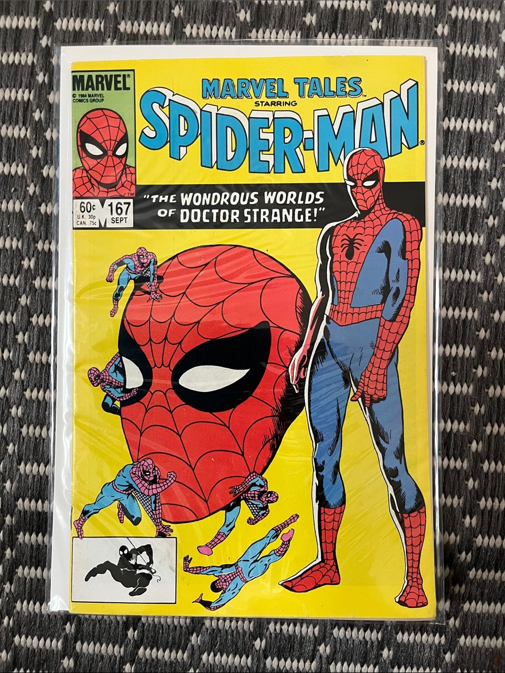Marge comics 1984 marvel tales starring spiderman the wonderful world dr strange